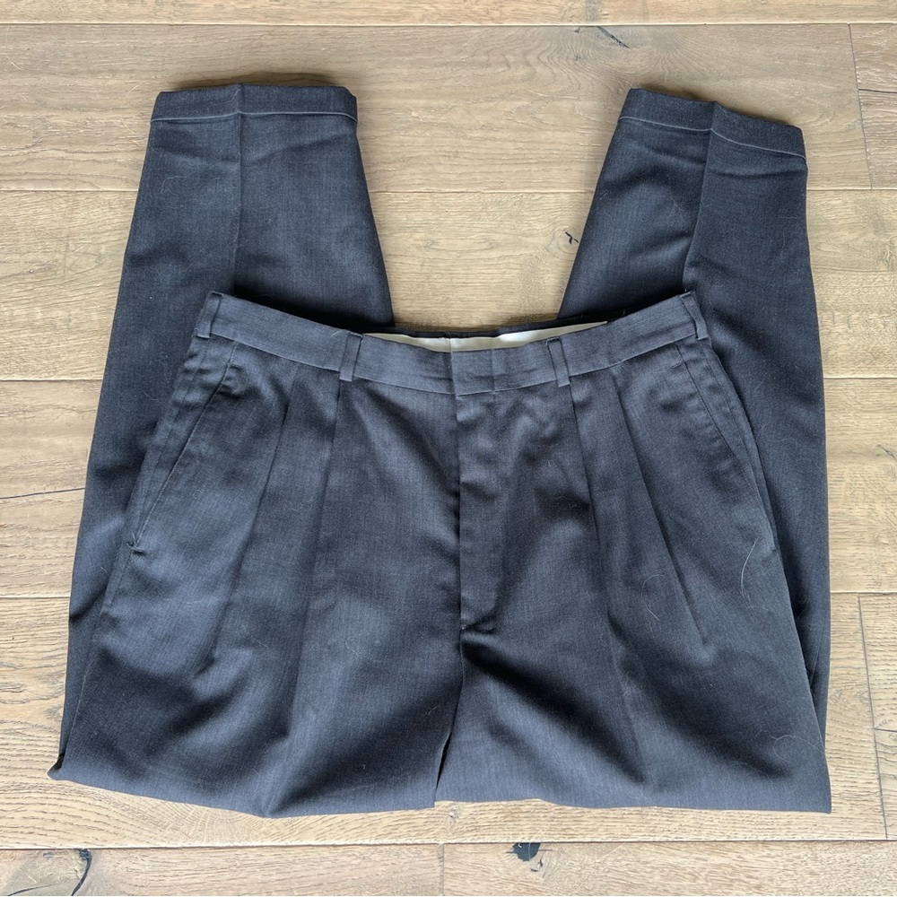 Men’s Slates (by Dockers) wool blend gray original for dress pants in size 36/30